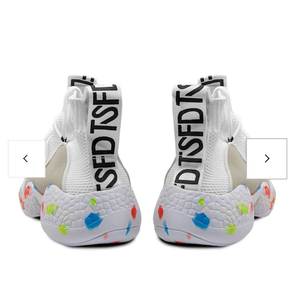 TFSD white athletic high tops size 11 EUR 44 - Picture 3 of 10